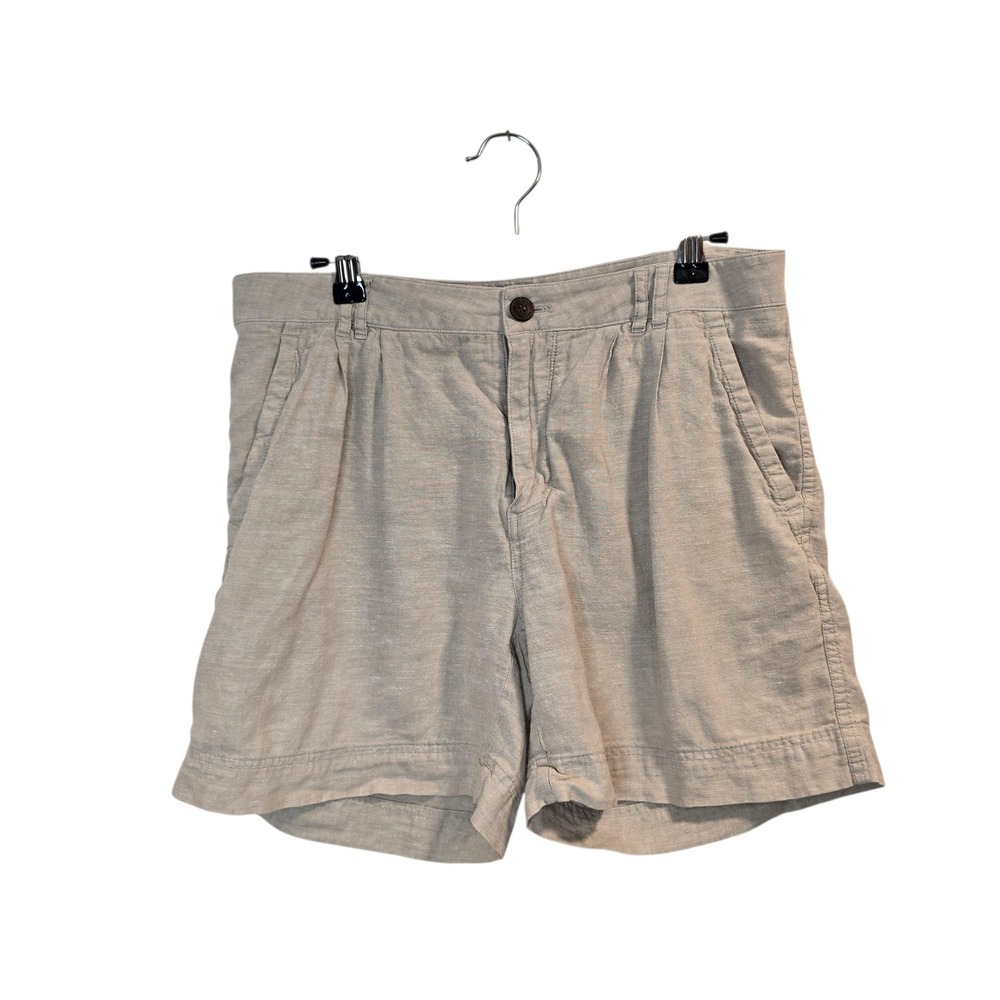 Patagonia Women's Hemp Cotton Blend Shorts Tan Size 6 Casual Summer Travel